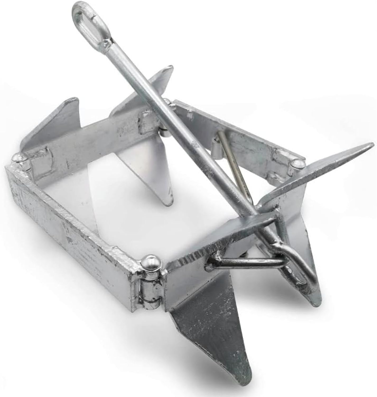 ANCHOR-MAN, ANCHORS, BRAND, CATEGORY, Anchor-Man Boat Slide Box Anchors, 100% Hot Dipped Galvanized Foldable Sliding Cube Anchor Suitable for 23 to 40ft Offshore Sport Boats, Pontoon Boats (13 lbs / 19 lbs / 25 lbs)