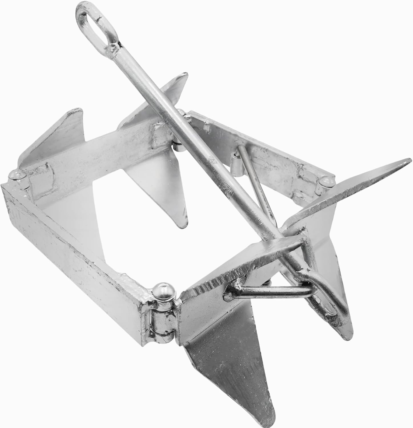 ANCHOR-MAN, ANCHORS, BRAND, CATEGORY, Anchor-Man Boat Slide Box Anchors, 100% Hot Dipped Galvanized Foldable Sliding Cube Anchor Suitable for 23 to 40ft Offshore Sport Boats, Pontoon Boats (13 lbs / 19 lbs / 25 lbs)