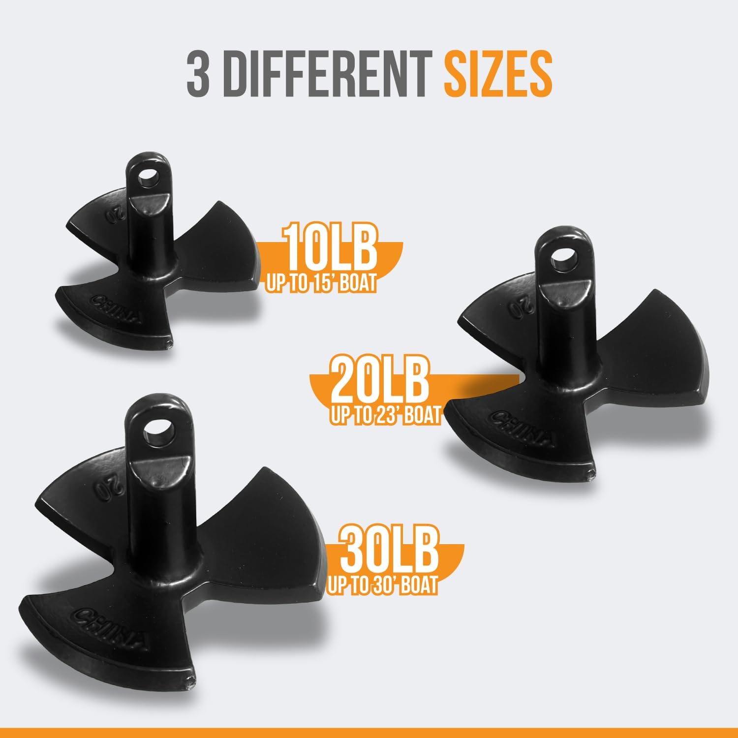 ANCHOR-MAN, ANCHORS, BRAND, CATEGORY, Anchor-Man River Anchor, Black Vinyl Coated Mushroom Anchor for Boats - Marine Grade Boat Anchor with Impressive Holding Power - Prevents Rust, and Scratches - Ideal for 15-20 Foot Boat