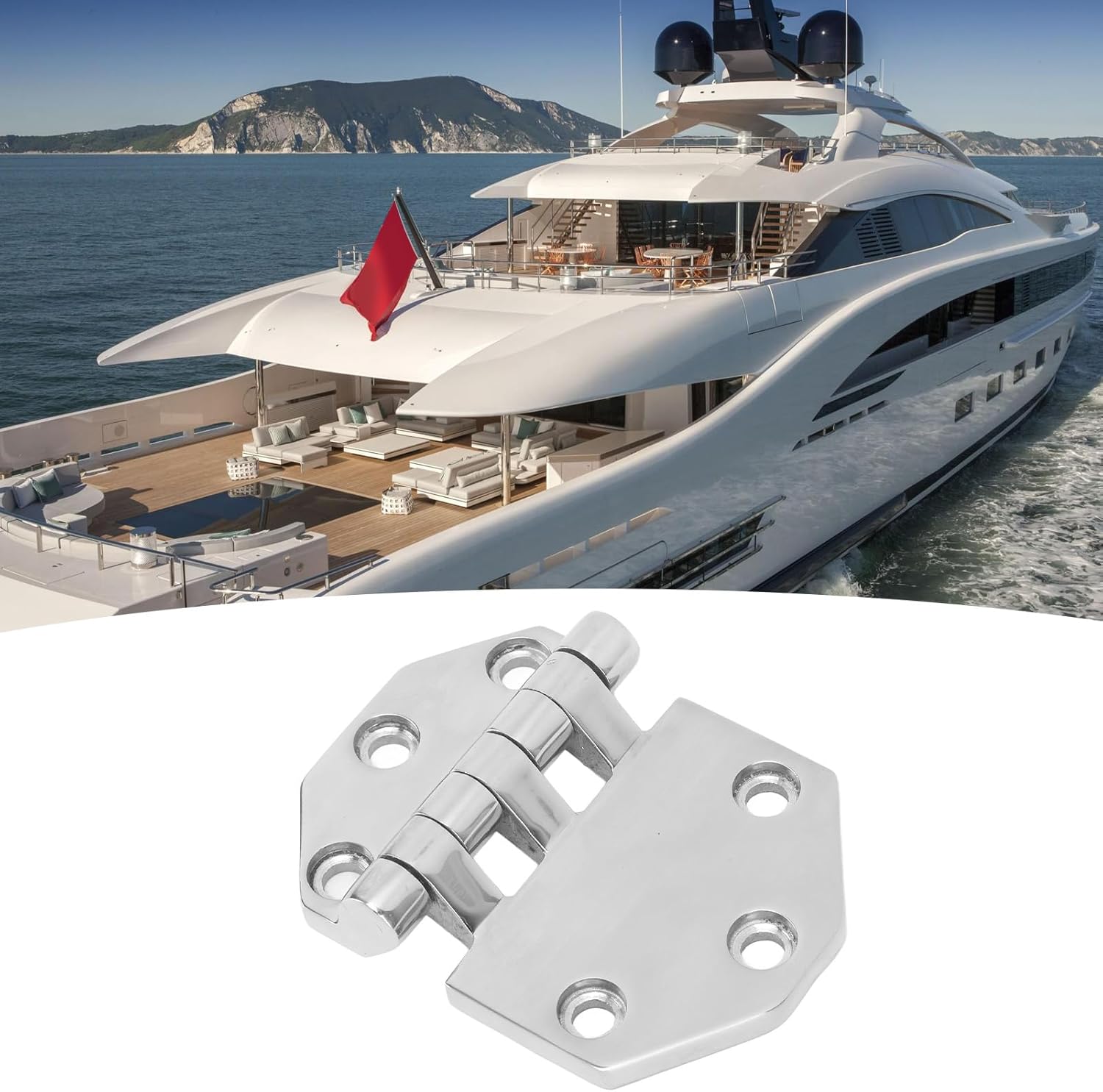 AQXREIGHT, BRAND, CABINET HARDWARE & HINGES, CATEGORY, Boat Casting Solid Door Hinges, Boat Hinge Stainless Steel Mirror Polishing Marine Grade Hinge Fit for Boats Yachts Doors Windows Cabinet Hatch