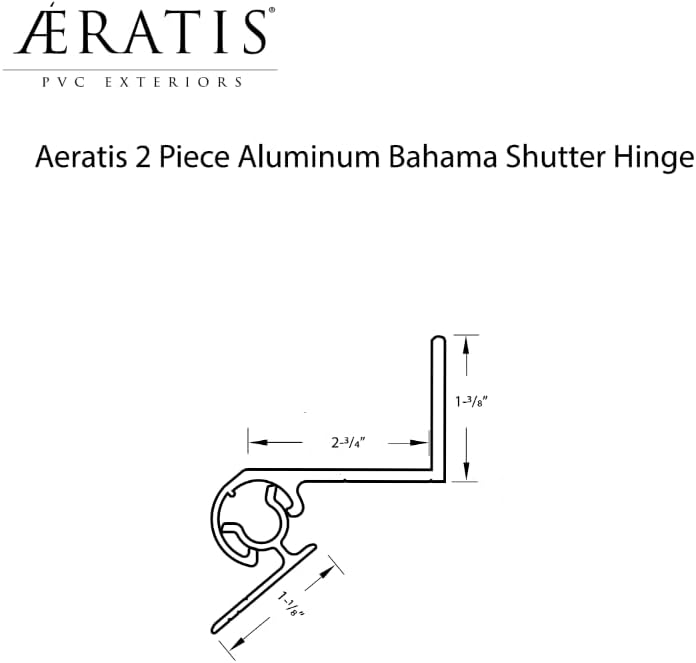 AERATIS, BRAND, CATEGORY, HINGES, Bahama and Bermuda Shutter Hinge Kit