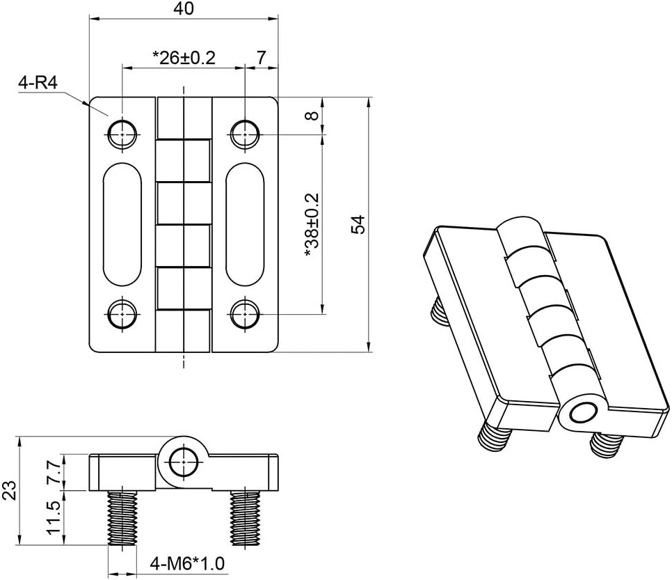 BRAND, CABINET HARDWARE & HINGES, CATEGORY, FUDGIO, FUDGIO Boat Cabin Door Hinge Caps with Screw Bolt Stainless Steel Door Hinge for Boat Marine Yacht Door Hardware watercraft