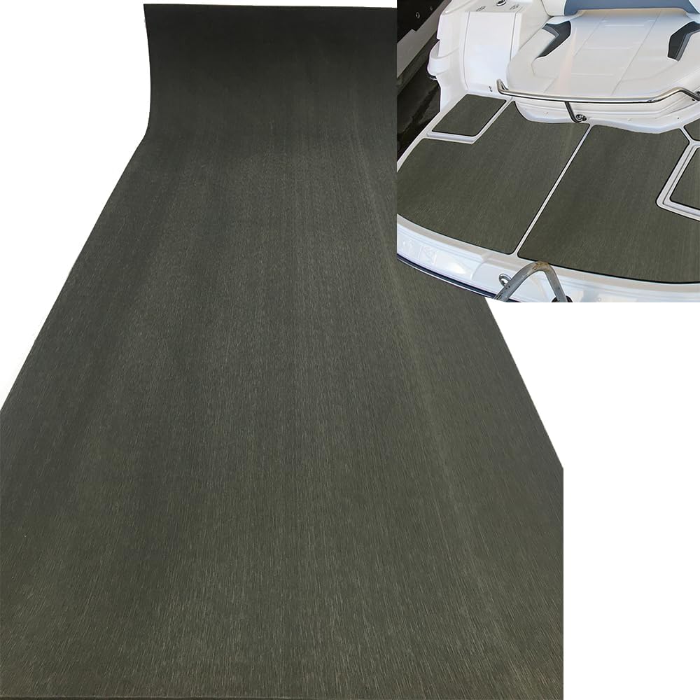 BRAND, CATEGORY, DECK HARDWARE, YUANJIASHENG, Boat Flooring Eva Foam Non-Slip Self-Adhesive Marine Flooring Sheet Boat Yacht Decking Faux Teak Flooring Mat for Motorboat Fishing Boat RV Floor Kayak Swimming Pool 94.5"×35.4" Solid Color