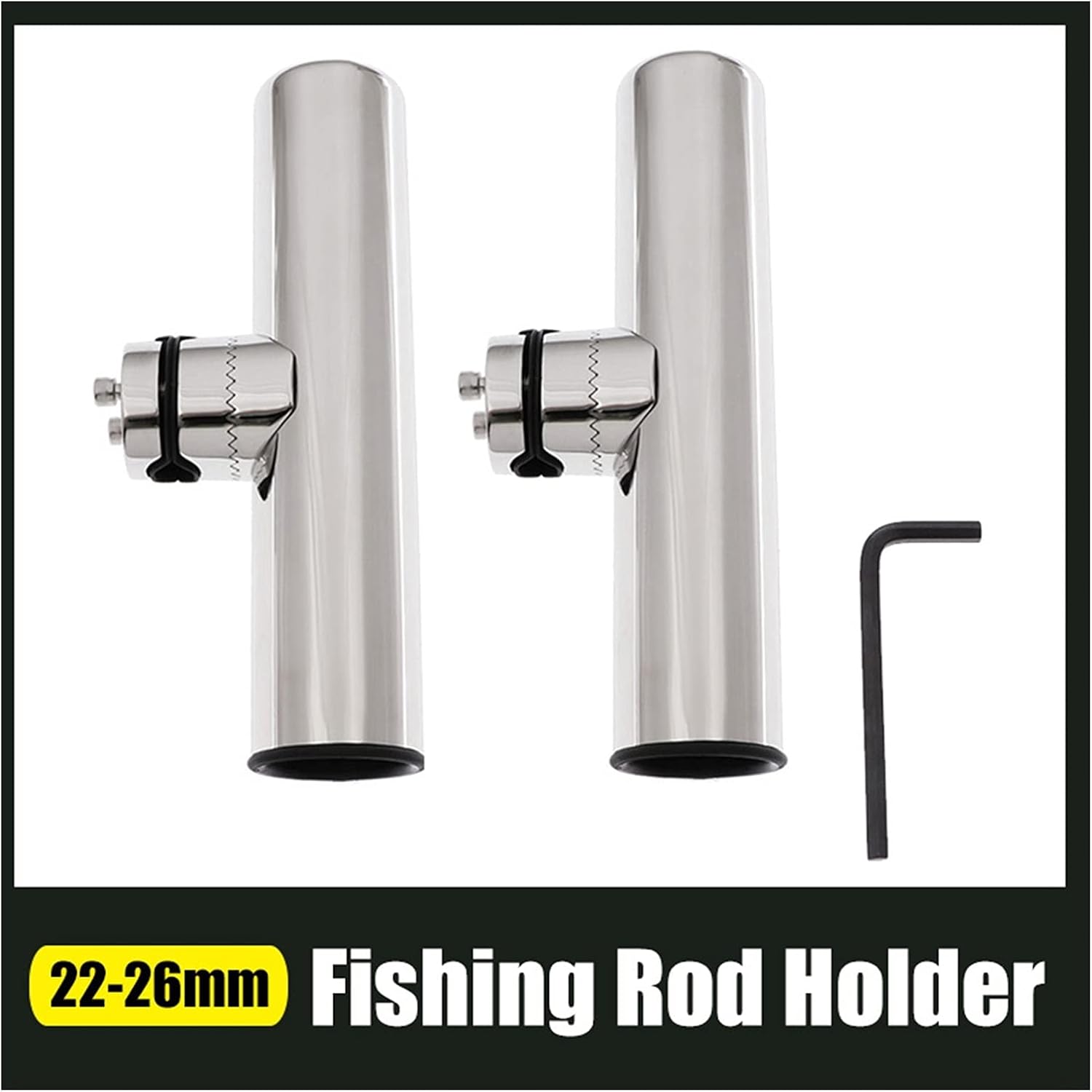 BRAND, CABINET HARDWARE & HINGES, CATEGORY, UEHDYGGBFVLKFNFJ, Boat Meter- Marine Boat Rod Holder 316 Stainless Steel Fishing Rod Holder Tackle Clamp On Rail Mount 7/8'' to 1'' Fishing Pole Stand Bracket (Color : B-1 pcs) (D )