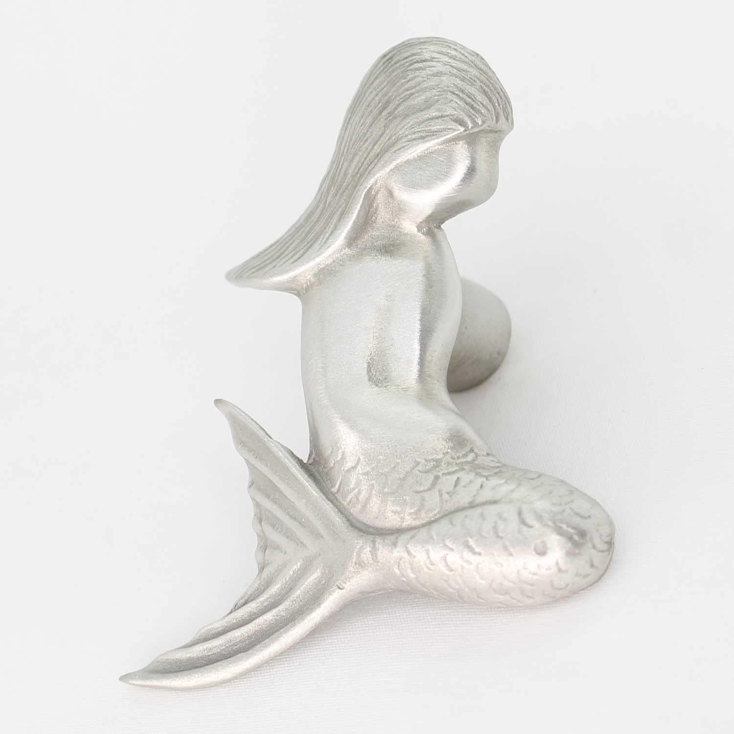 BRAND, CATEGORY, COSTELLO COASTAL KNOBS, KNOBS, Costello Coastal - Mermaid Cabinet Knobs (Matched Pair) | Artist Pewter Collection Hardware