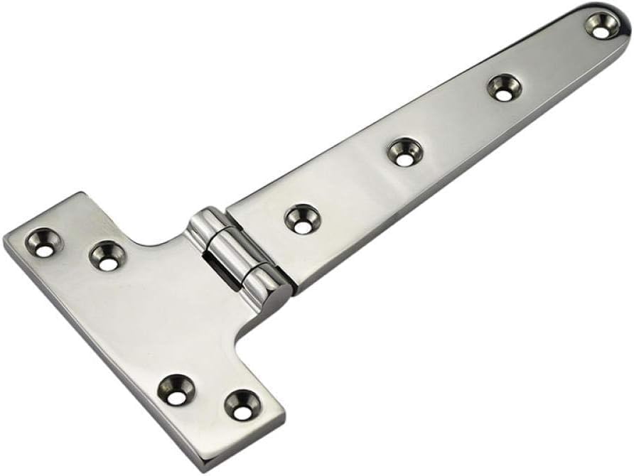 BRAND, CATEGORY, HINGES, WRAFER, Door HingesDoor Hinges Internal 316 Stainless Steel T-Shaped Hinge Marine Hardware Yacht Accessories Hinge-98 * 203 * 4.5Mm (Color : 98 * 203 * 4.5mm)