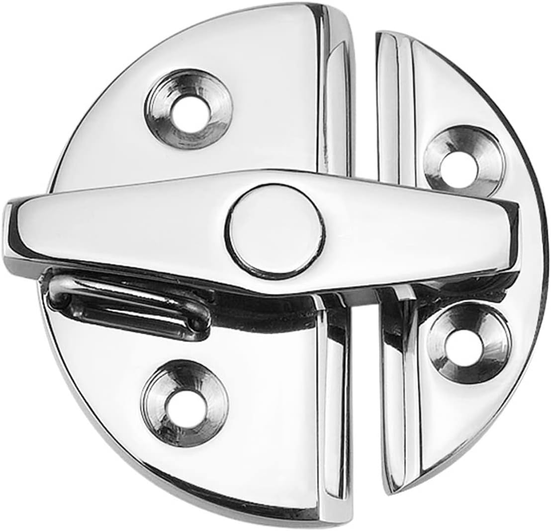 BRAND, CATEGORY, HINGES, KOKYLEZN, Hinge，Hinges，Cupboard Hinges， Stainless Steel 316 Boat Door Cabinet Hatch Round Turn Button Twist Catch Latch Marine Hardware Accessories