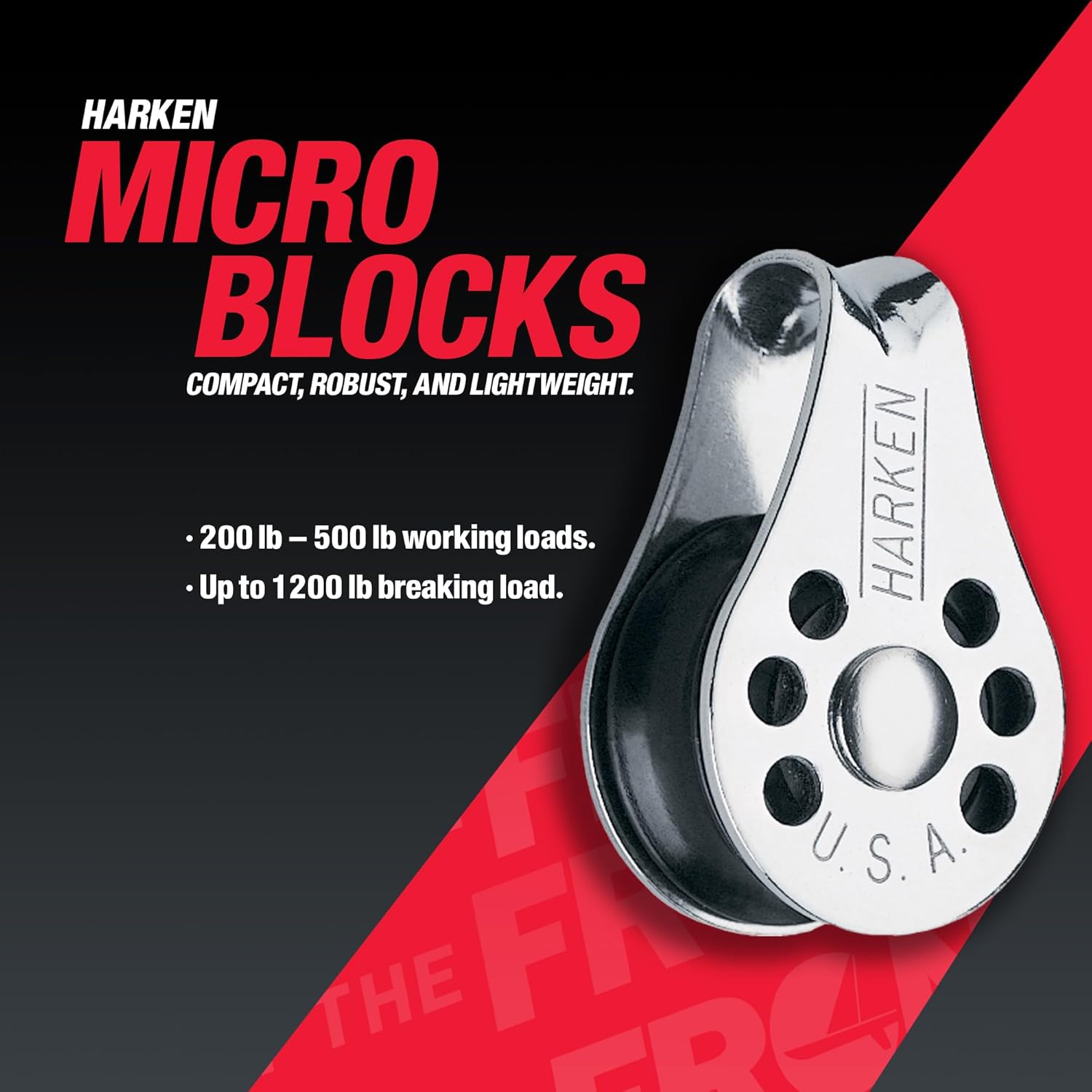 BRAND, CATEGORY, HARDWARE, HARKEN, HARKEN Premium Sailing 22mm Double Micro Boat Block, Part No. 226