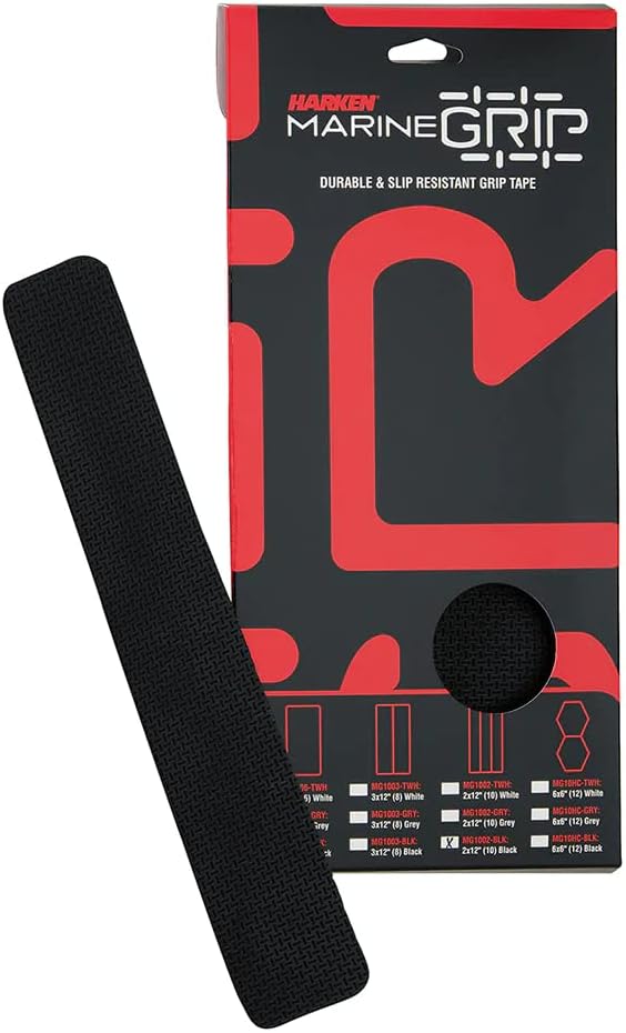 BRAND, CATEGORY, HARDWARE, HARKEN, Harken Marine Grip Tape - 2 x 12 - Black -10 Pieces