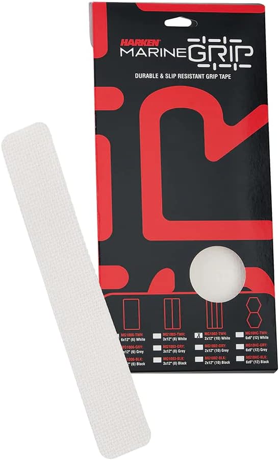 BRAND, CATEGORY, HARDWARE, HARKEN, Harken Marine Grip Tape - 2 x 12 - Translucent White - 10 Pieces