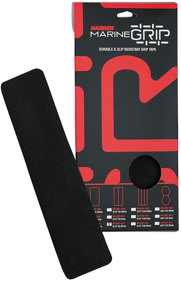 BRAND, CATEGORY, HARDWARE, HARKEN, Harken Marine Grip Tape - 3 x 12 - Black - 8 Pieces