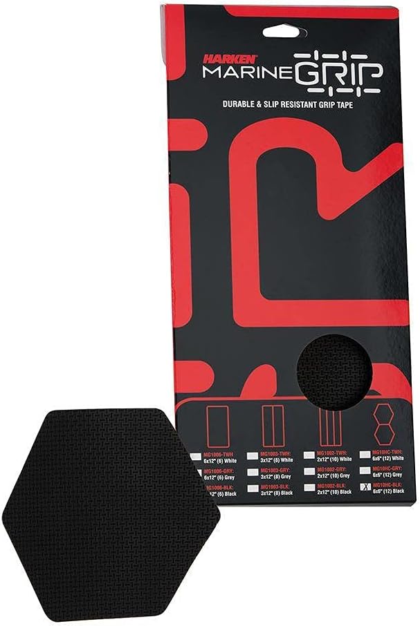 BRAND, CATEGORY, HARDWARE, HARKEN, Harken Marine Grip Tape - Honeycomb - Black - 12 Pieces