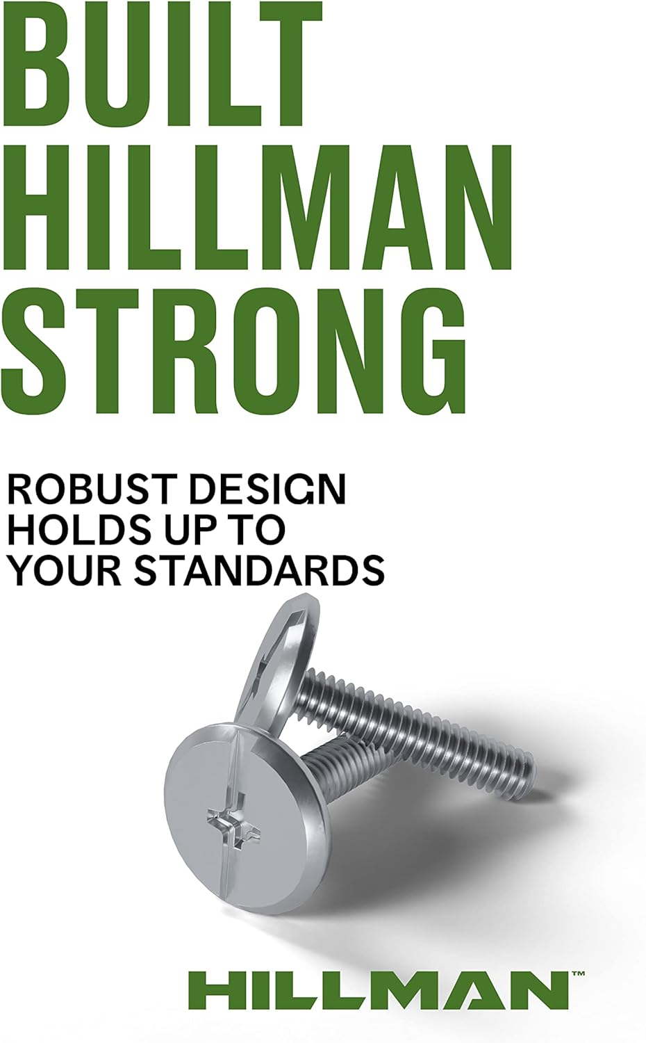 BRAND, CATEGORY, HILLMAN, STRUCTURAL BOLTS, Hillman Group Combo Sidewalk Bolt, Hurricane Hardware, 100 Pieces, Rust-Resistant, Durable, Truss Head, (1/4" x 1-1/2" XL Pak) Stainless Steel (831493)