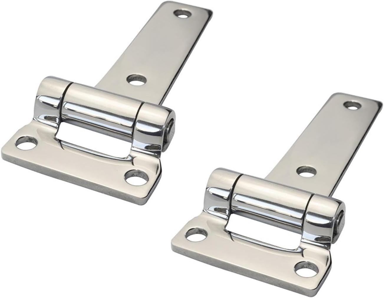 BRAND, CABINET HARDWARE & HINGES, CATEGORY, ZBQQP, Hinge, 2PCS 304 Stainless Steel 135mm T Hinge Heavy Duty Marine Boat Yachts Hardware Stainless Steel Door Hinges for Container