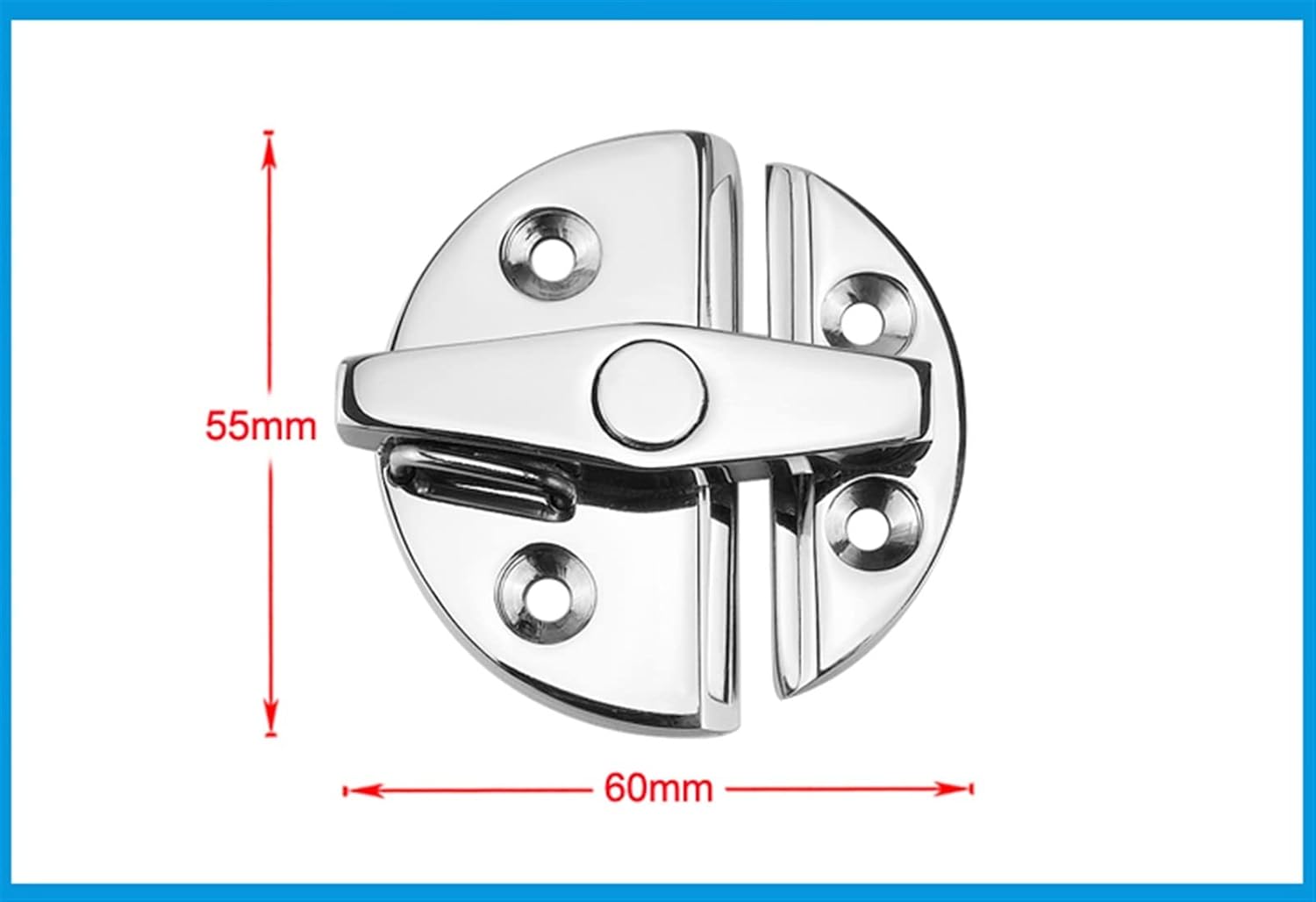 BRAND, CATEGORY, HINGES, KOKYLEZN, Hinge，Hinges，Cupboard Hinges， Stainless Steel 316 Boat Door Cabinet Hatch Round Turn Button Twist Catch Latch Marine Hardware Accessories