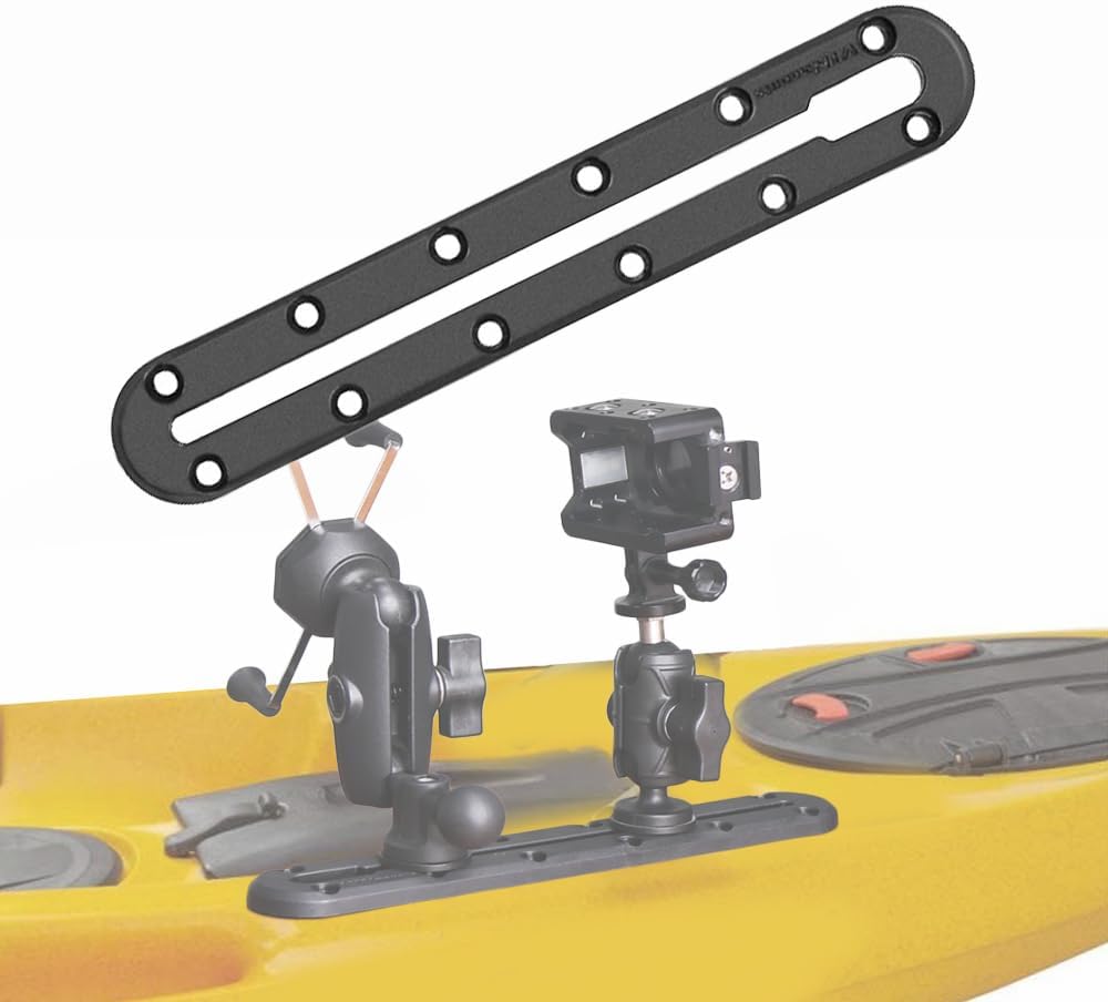 BRAND, CATEGORY, HWIMARINE, KAYAK ACCESSORIES, Kayak Track Rail - Low Profile Track Gear Mount Accessories for Winter Outdoor Fishing Rod Holder