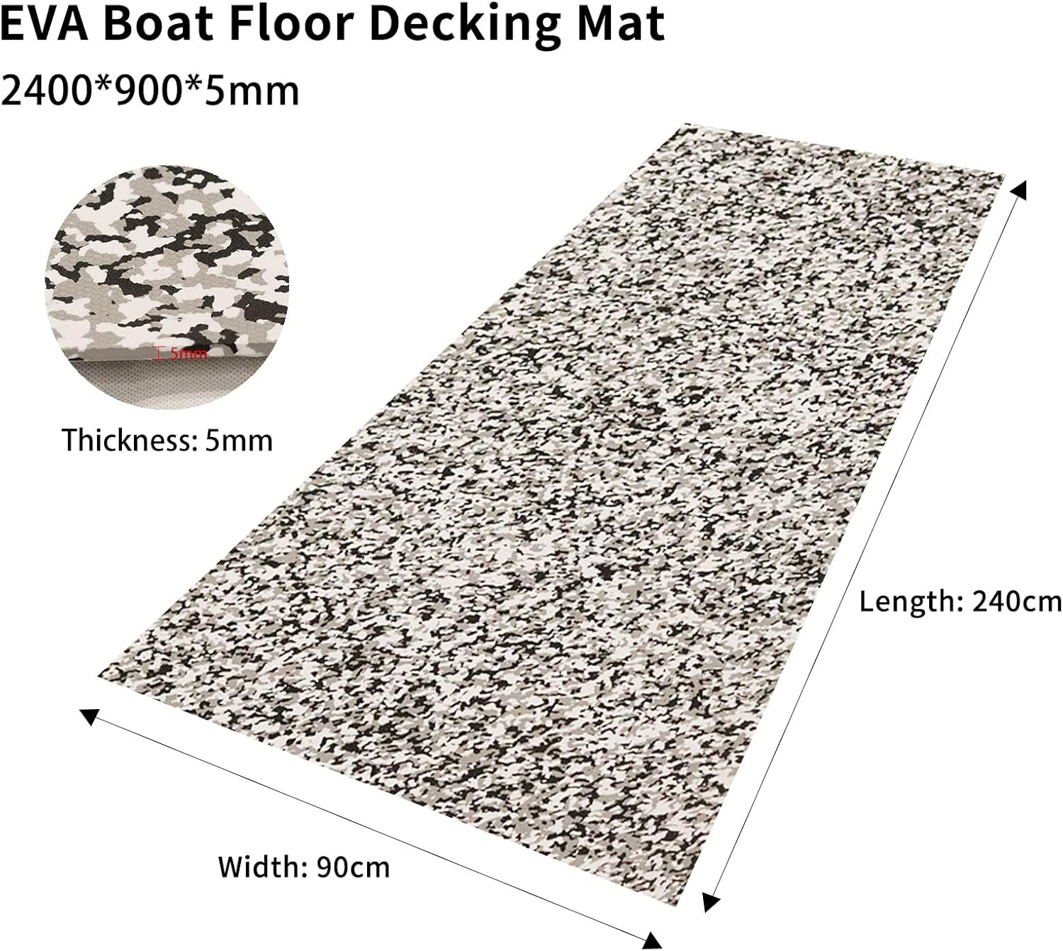 BRAND, CATEGORY, DECK HARDWARE, OSLEN, OSLEN EVA Foam Sea Deck Boat Flooring Teak Decking 94.5"× 35.4" Non-slip Faux Teak Traction Sheet Waterproof Pad Swimming Pool Mat Self-Adhesive Marine Carpet for Boats