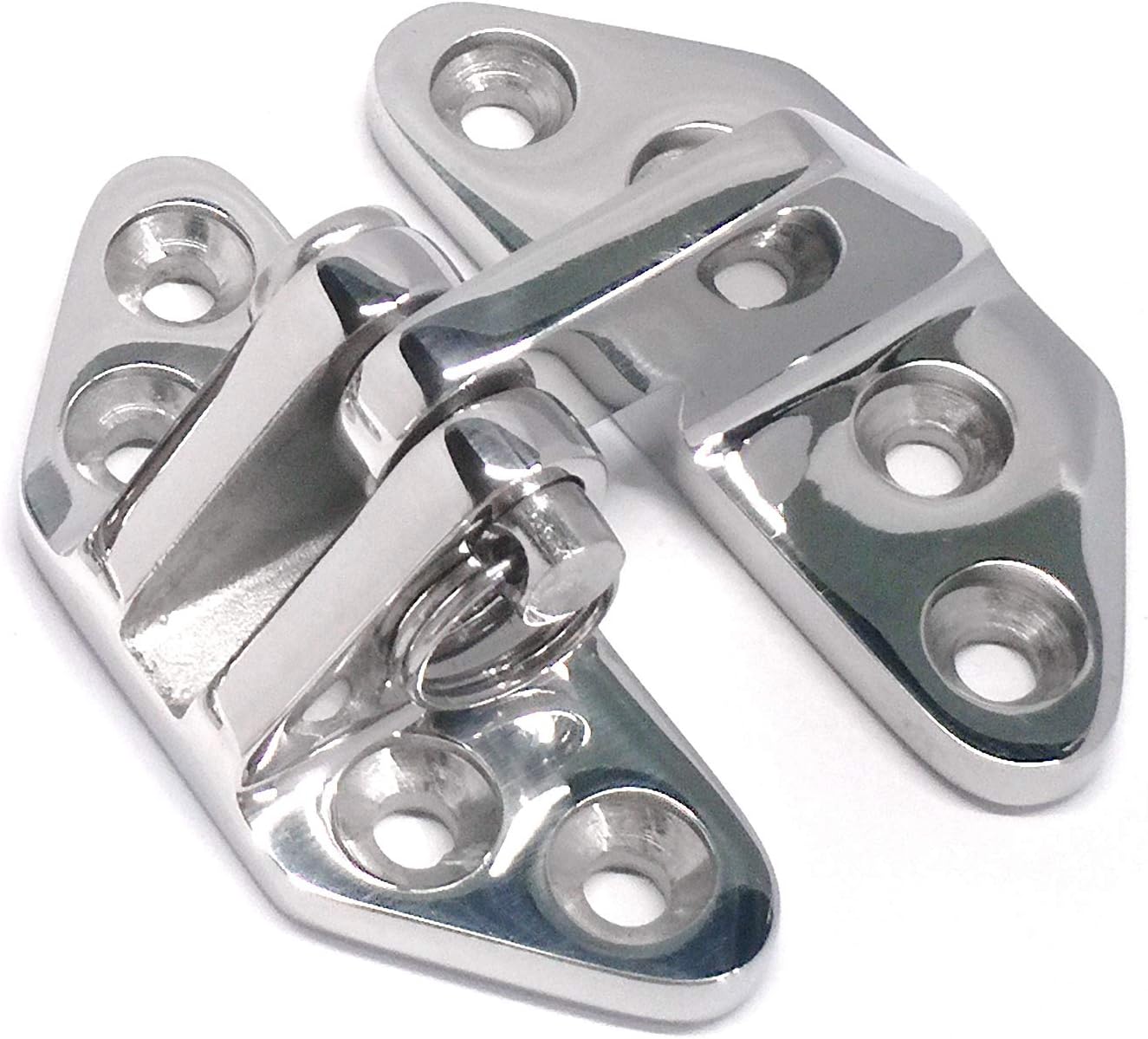 BRAND, CATEGORY, DECK HARDWARE, KEEHUI, Pair of Heavy Duty Marine Grade 316 Stainless Steel Hatch Hinge 2-3/4" x 2-3/4"for Boat, RV