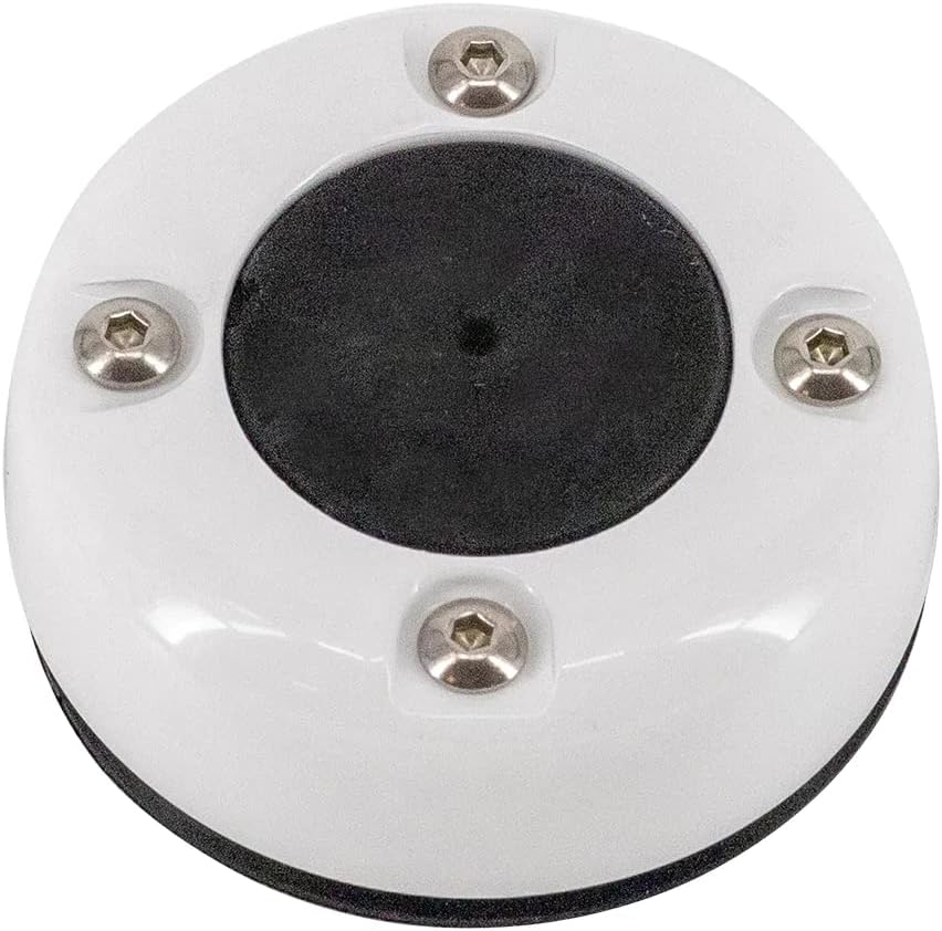 BRAND, CATEGORY, DECK HARDWARE, SEAVIEW, SEAVIEW | Round Cable Gland | Marine Grade Waterproof Cable Pass Through Cable Clam | Compatible with Wire Diameters Up to 1.08" (27.5mm) | CG30SW - White Powder Coated Stainless Steel