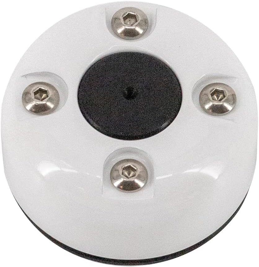 BRAND, CATEGORY, DECK HARDWARE, SEAVIEW, Seaview | Round Cable Gland | Marine Grade Waterproof Cable Pass Through Cable Clam | Compatible with Wire Diameters Up to 0.53" (13.5mm) | White Powder Coated Stainless Steel