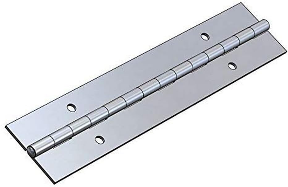 BRAND, CATEGORY, HINGES, TACO MARINE, Stainless Steel Piano Hinge, 1-1/2"W x .037" AWG x 72"L, Continuous Hinge