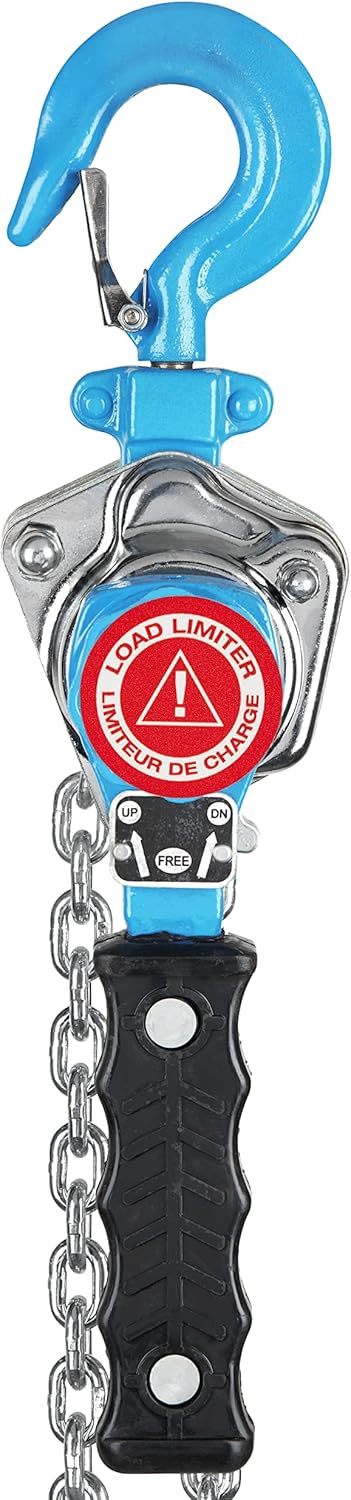 BRAND, CATEGORY, HOISTS, TRACTEL, Tractel Lever Chain Hoist | 1/2 Ton (1000 lbs) Capacity | 10 ft Lift & Pull Length | Professional Grade Ratchet Puller with ANSI B30.21 & OSHA Industrial Standards | bravo 19660