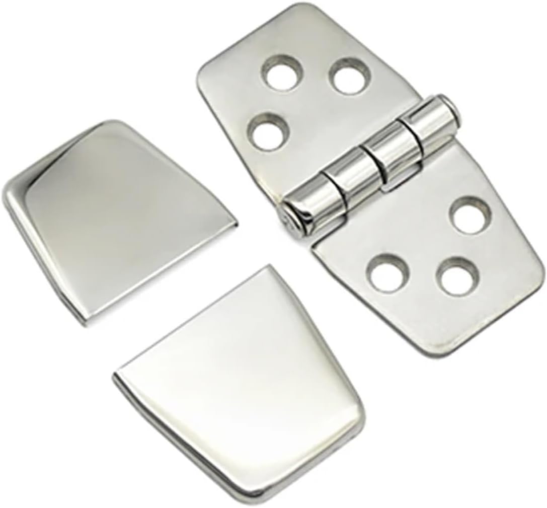 BRAND, CATEGORY, HINGES, HTNAFONI, XK451 Removable Cover Conceal 316 Stainless Steel Mirror Polished Hinged Marine Industrial Hinge 1Pcs