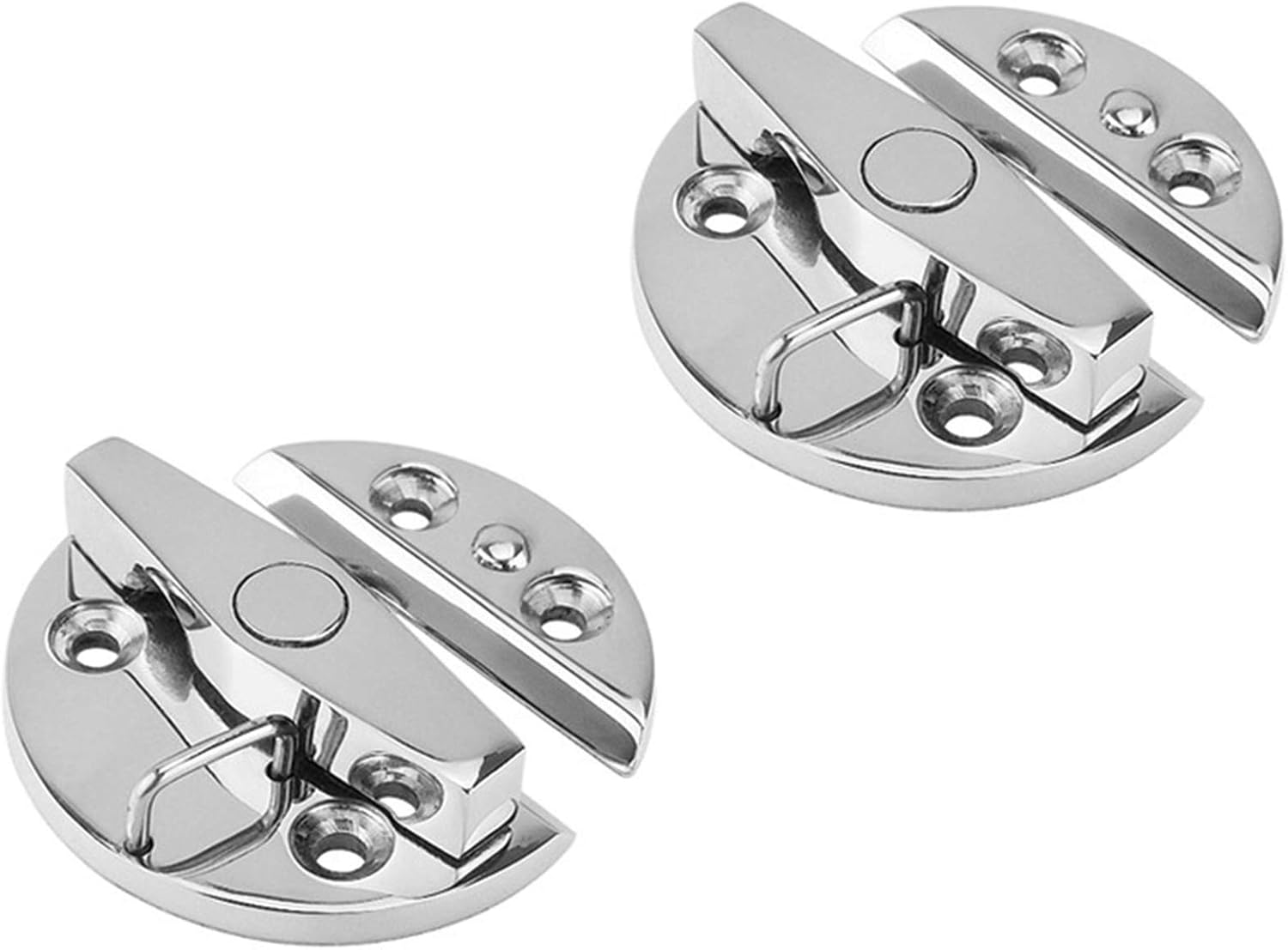 BRAND, CATEGORY, GATE LATCHES, KEEHUI, keehui Marine Grade 316 Stainless Steel Boat Door Catch Latch Door Latch Round 57mm(2-1/4") Twist Lock Suit for Boat Door& Cabinet